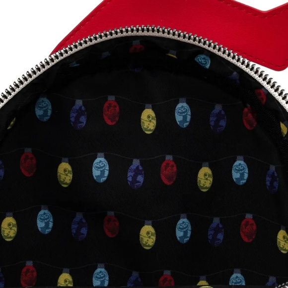 Loungefly Jack Skellington Holiday Plush Backpack - Red & White main image 6